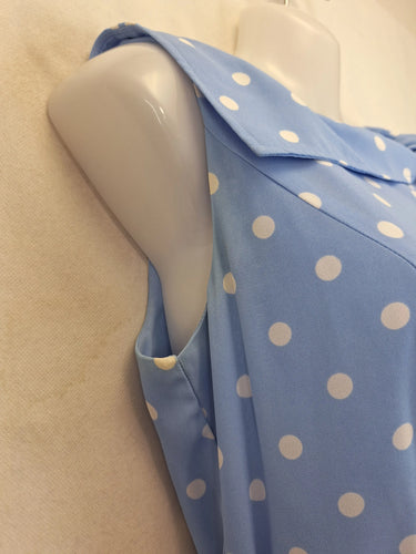 Review Graceful Tie Neck Dotted Mini Dress Size 8 by SwapUp-Online Second Hand Store-Online Thrift Store