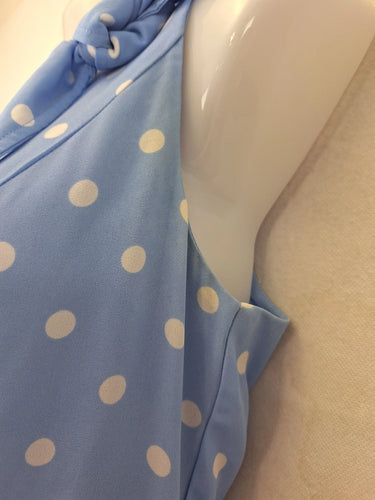 Review Graceful Tie Neck Dotted Mini Dress Size 8 by SwapUp-Online Second Hand Store-Online Thrift Store