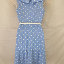 Review Graceful Tie Neck Dotted Mini Dress Size 8 by SwapUp-Online Second Hand Store-Online Thrift Store