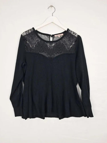 Review Lace Detail Knit Dress Size 14 by SwapUp-Online Second Hand Store-Online Thrift Store
