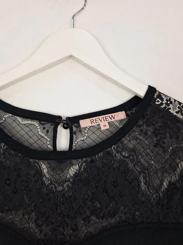 Review Lace Detail Knit Dress Size 14 by SwapUp-Online Second Hand Store-Online Thrift Store