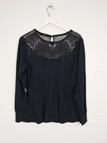 Review Lace Detail Knit Dress Size 14 by SwapUp-Online Second Hand Store-Online Thrift Store
