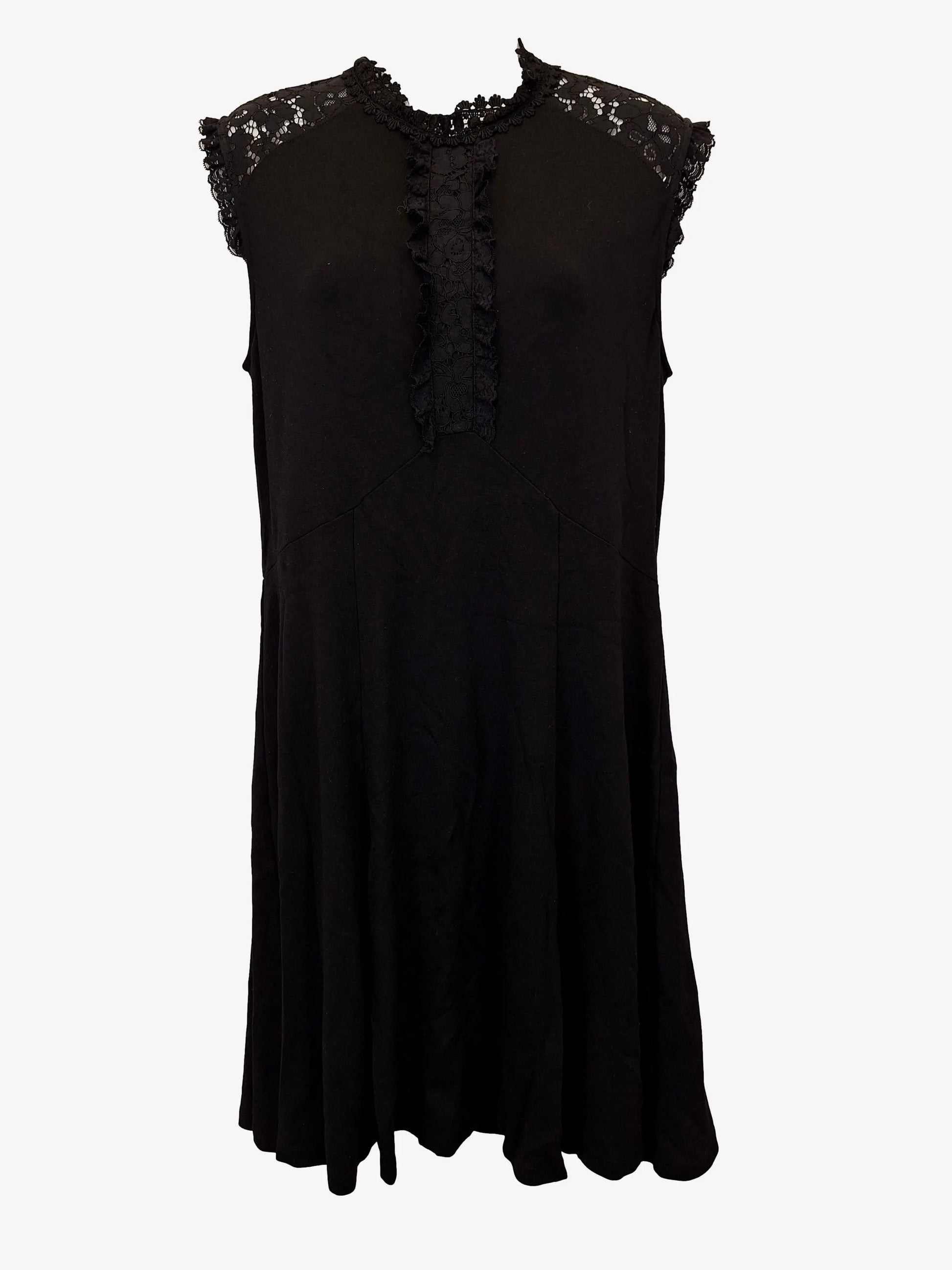 Review Lace Stretchy Comfy Midi Dress Size 14 by SwapUp-Online Second Hand Store-Online Thrift Store