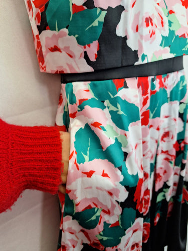Review Layered Cocktail Bloom Midi Dress Size 10 by SwapUp-Online Second Hand Store-Online Thrift Store