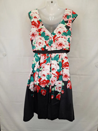 Review Layered Cocktail Bloom Midi Dress Size 10 by SwapUp-Online Second Hand Store-Online Thrift Store