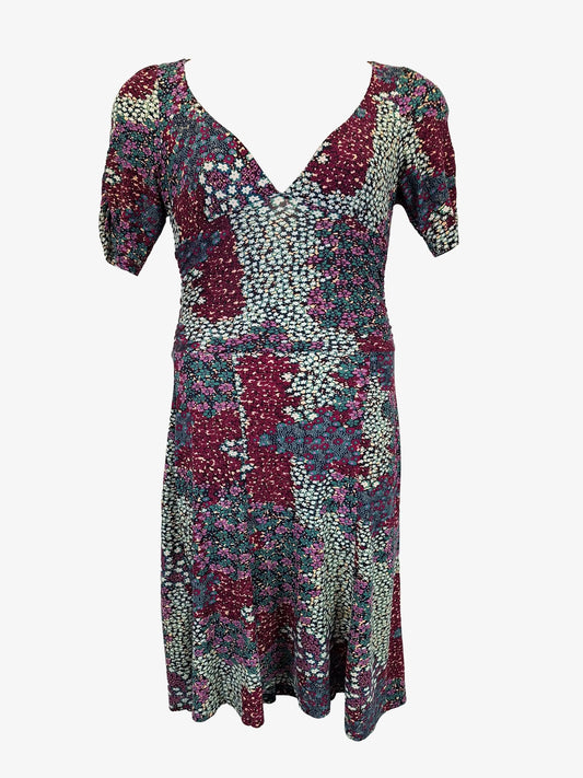 Review Lush V Neck Stretch Midi Dress Size 12 by SwapUp-Online Second Hand Store-Online Thrift Store
