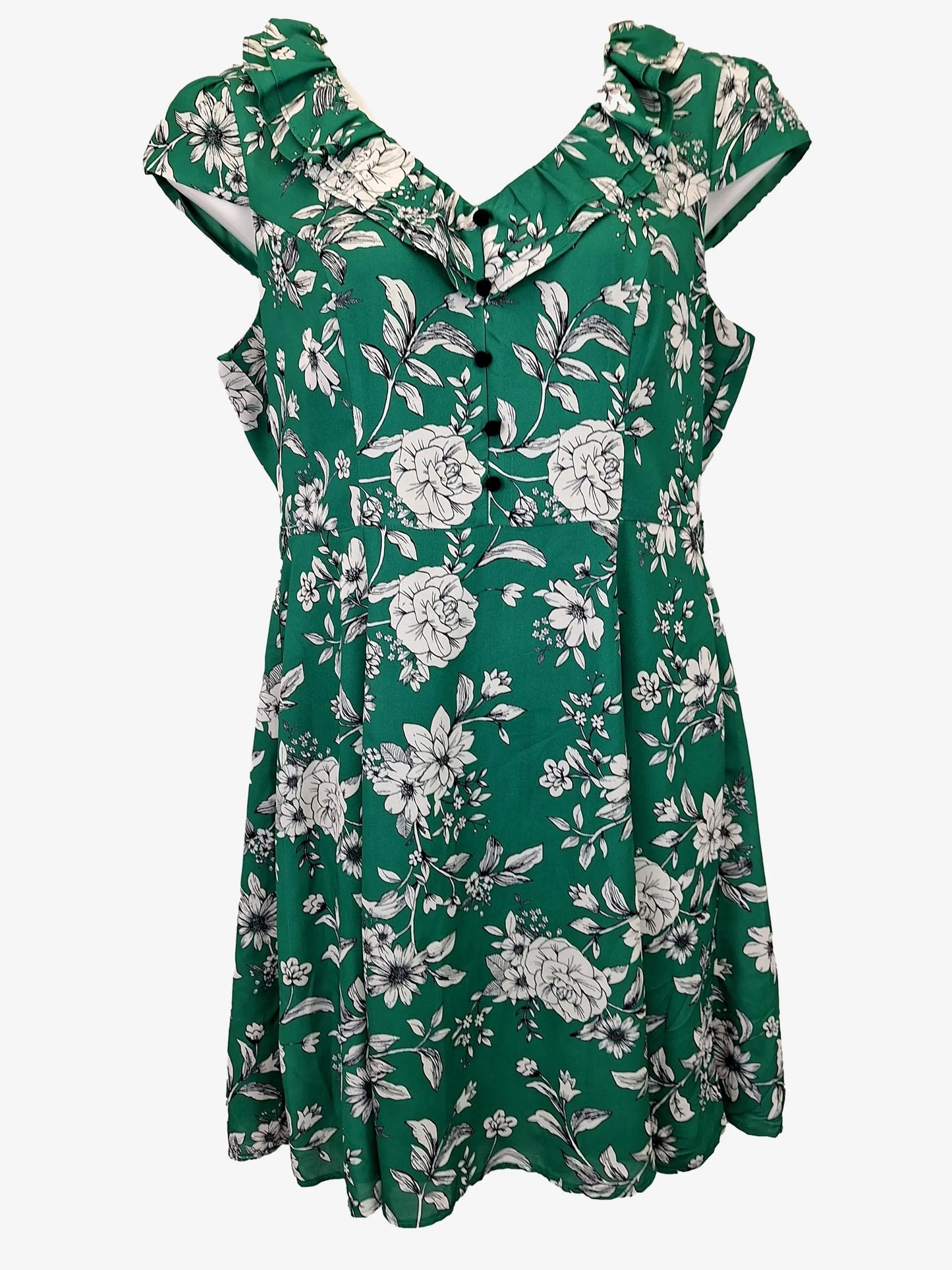 Review Moss A-line Midi Dress Size 16 by SwapUp-Online Second Hand Store-Online Thrift Store