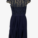 Review Navy Lace Bodice Evening Midi Dress Size 8 by SwapUp-Online Second Hand Store-Online Thrift Store