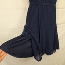 Review Navy Lace Bodice Evening Midi Dress Size 8 by SwapUp-Online Second Hand Store-Online Thrift Store