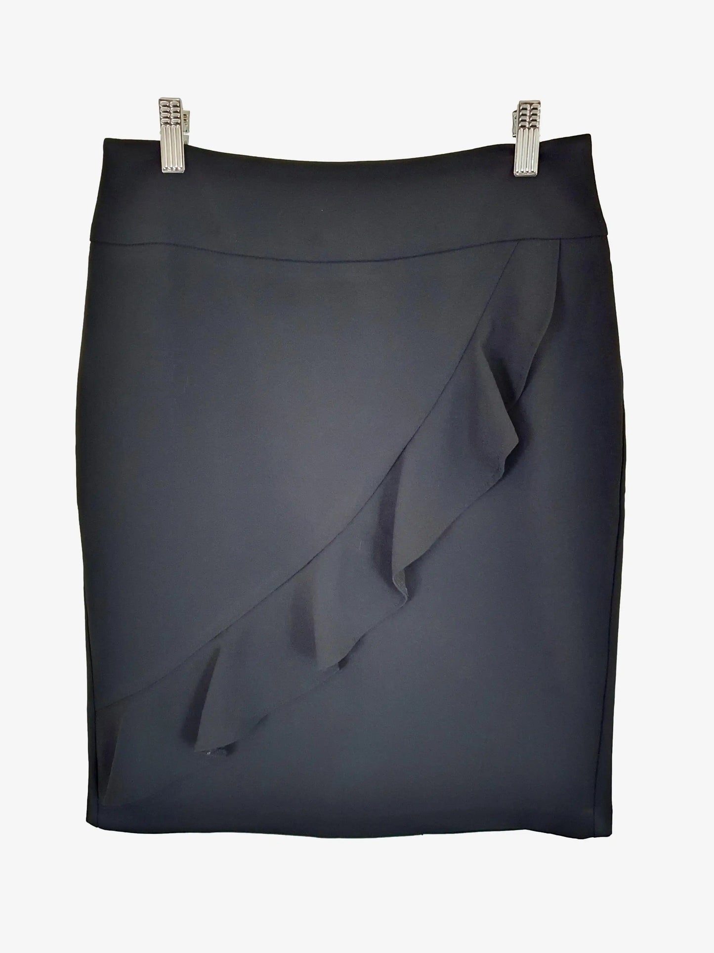 Review Office Style Ruflle Midi Skirt Size 8 by SwapUp-Online Second Hand Store-Online Thrift Store