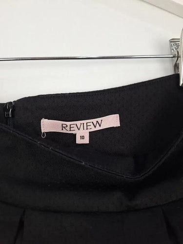 Review Pleated Everyday Textured Mini Skirt Size 10 by SwapUp-Online Second Hand Store-Online Thrift Store