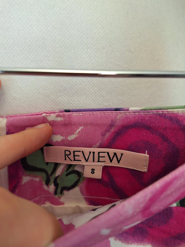 Review Roses Pencil Mini Skirt Size 8 by SwapUp-Online Second Hand Store-Online Thrift Store