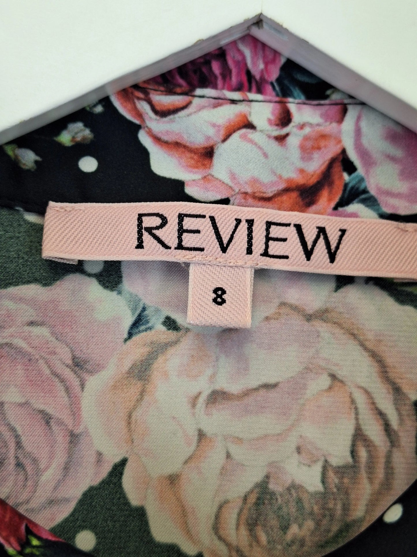 Review Spring Blooms Covered Buttons Shirt Size 8 by SwapUp-Online Second Hand Store-Online Thrift Store