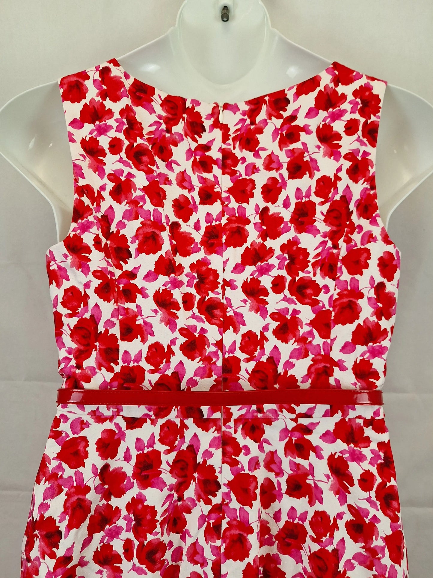 Review Spring Blossom Belted Midi Dress Size 14 by SwapUp-Online Second Hand Store-Online Thrift Store