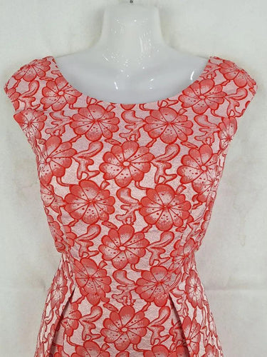 Review Structured Pleated Cocktail Midi Dress Size 6 by SwapUp-Online Second Hand Store-Online Thrift Store
