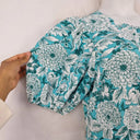Review Teal Spring Garden Open Back Midi Dress Size 14 by SwapUp-Online Second Hand Store-Online Thrift Store
