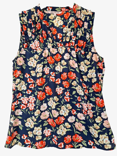Review Vintage Style Garden Romance Top Size 8 by SwapUp-Online Second Hand Store-Online Thrift Store