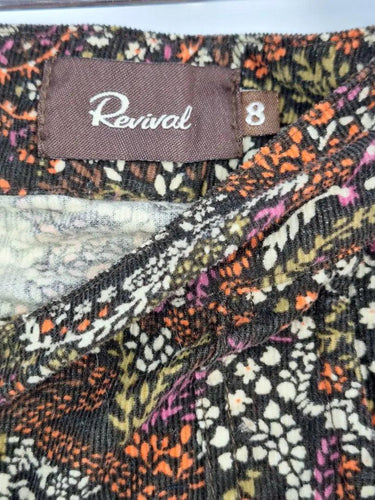 Revival 70's Vibe Paisley Mini Skirt Size 8 by SwapUp-Online Second Hand Store-Online Thrift Store