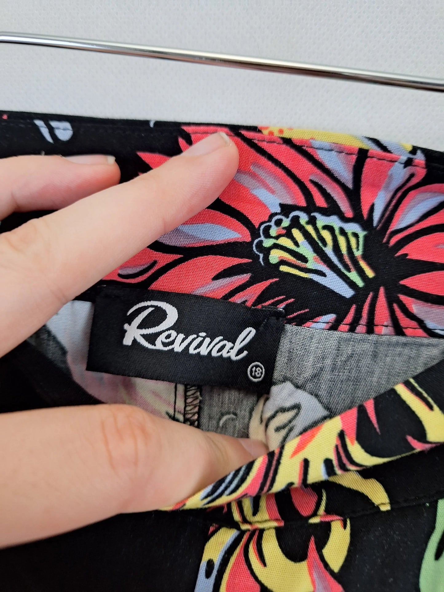 Revival Miami Nights High Waisted Shorts Size 18 by SwapUp-Online Second Hand Store-Online Thrift Store