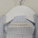 Rhodes & Beckett Windowpane Sky Blue Office Top Size 8 by SwapUp-Online Second Hand Store-Online Thrift Store