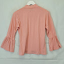 Rice Paper Fairy Floss Pink Frilled Sleeve Top Size M by SwapUp-Online Second Hand Store-Online Thrift Store