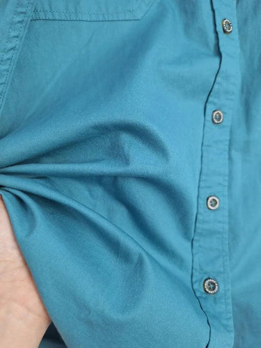 Ringers Western Teal Loose Fit Western Shirt Size 14 by SwapUp-Online Second Hand Store-Online Thrift Store