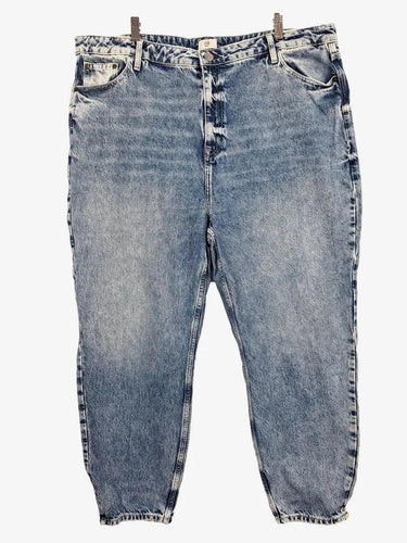 River Island Acid Wash Mom Jeans Size 24 by SwapUp-Online Second Hand Store-Online Thrift Store