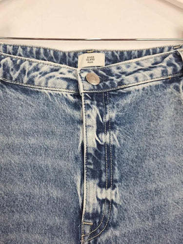 River Island Acid Wash Mom Jeans Size 24 by SwapUp-Online Second Hand Store-Online Thrift Store