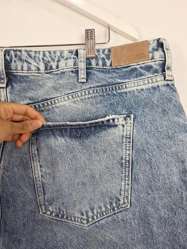 River Island Acid Wash Mom Jeans Size 24 by SwapUp-Online Second Hand Store-Online Thrift Store
