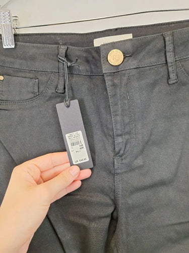 River Island Elevated Basic Black Mid Rise Jeans Size 14 by SwapUp-Online Second Hand Store-Online Thrift Store