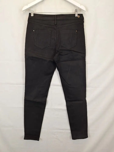 River Island Elevated Basic Black Mid Rise Jeans Size 14 by SwapUp-Online Second Hand Store-Online Thrift Store