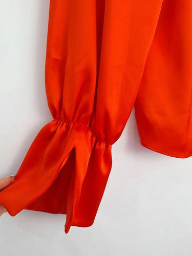 River Island Hot Haute Satin Statement Blouse Size 18 by SwapUp-Online Second Hand Store-Online Thrift Store
