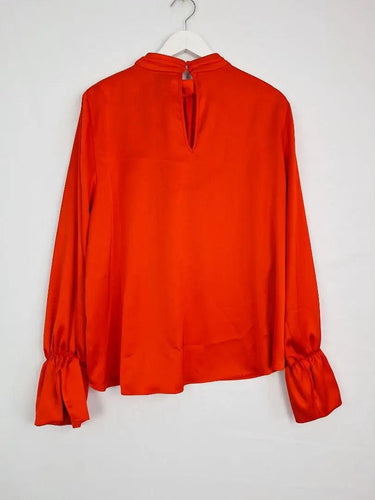 River Island Hot Haute Satin Statement Blouse Size 18 by SwapUp-Online Second Hand Store-Online Thrift Store