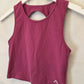 Rockwear Mulberry Bloom Keyhole Crop Tank Top Size 8 by SwapUp-Online Second Hand Store-Online Thrift Store