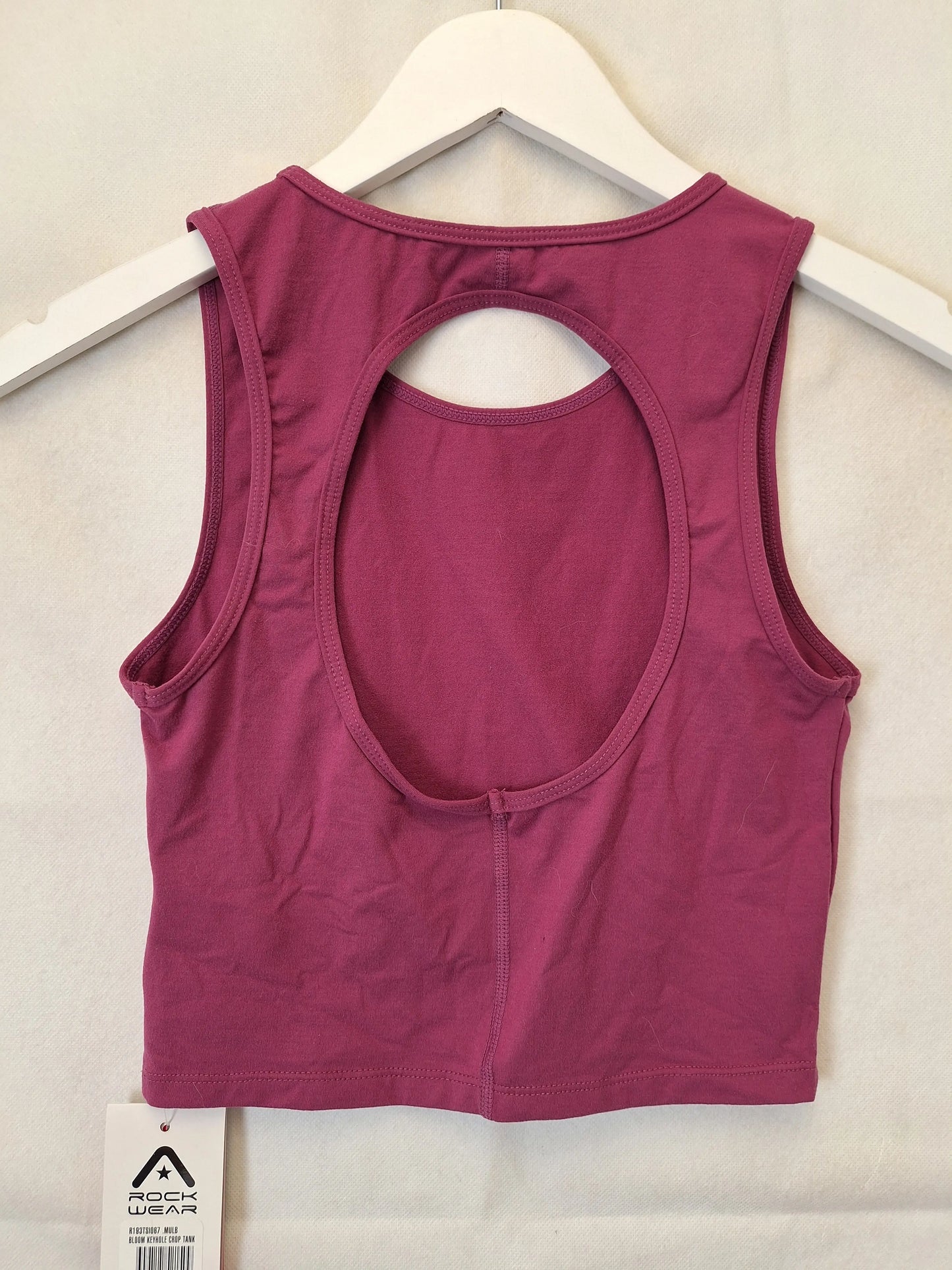 Rockwear Mulberry Bloom Keyhole Crop Tank Top Size 8 by SwapUp-Online Second Hand Store-Online Thrift Store