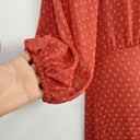 Rodeo Show Terracotta Lucile Dotted Midi Dress Size 12 by SwapUp-Online Second Hand Store-Online Thrift Store