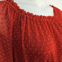 Rodeo Show Terracotta Lucile Dotted Midi Dress Size 12 by SwapUp-Online Second Hand Store-Online Thrift Store