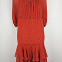 Rodeo Show Terracotta Lucile Dotted Midi Dress Size 12 by SwapUp-Online Second Hand Store-Online Thrift Store