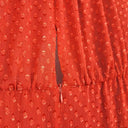 Rodeo Show Terracotta Lucile Dotted Midi Dress Size 12 by SwapUp-Online Second Hand Store-Online Thrift Store