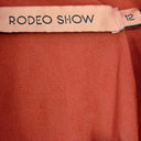 Rodeo Show Terracotta Lucile Dotted Midi Dress Size 12 by SwapUp-Online Second Hand Store-Online Thrift Store