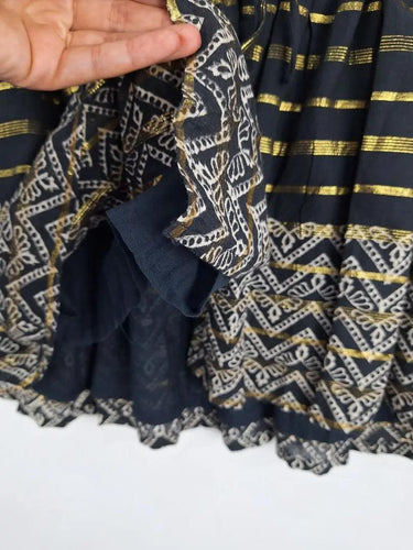 Rubyyaya Boho Gold Tie Front Blouse Size XS by SwapUp-Online Second Hand Store-Online Thrift Store