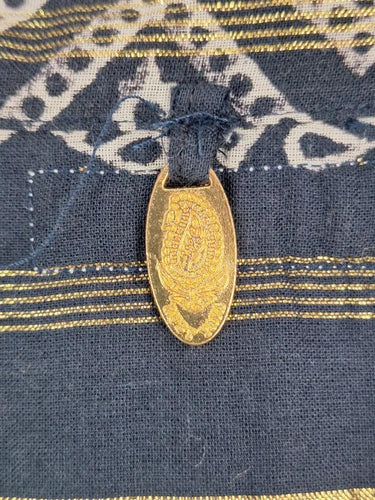 Rubyyaya Boho Gold Tie Front Blouse Size XS by SwapUp-Online Second Hand Store-Online Thrift Store