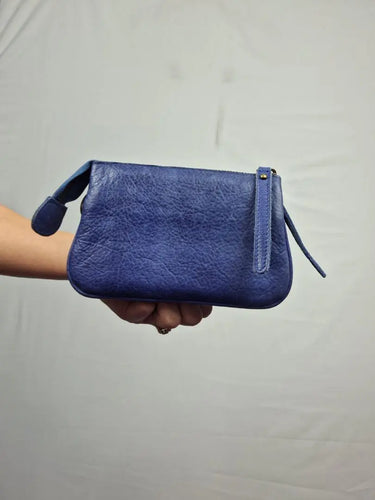 Rugged Hide Cobalt Convertible Multi Compartment Mini Crossbody Bag Size None by SwapUp-Online Second Hand Store-Online Thrift Store