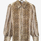 Runaway Snakeskin Patterned Full Sleeve Blouse Size M by SwapUp-Online Second Hand Store-Online Thrift Store