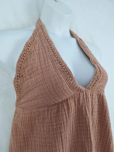Rusty Boho Halter Neck Beach Top Size 10 by SwapUp-Online Second Hand Store-Online Thrift Store