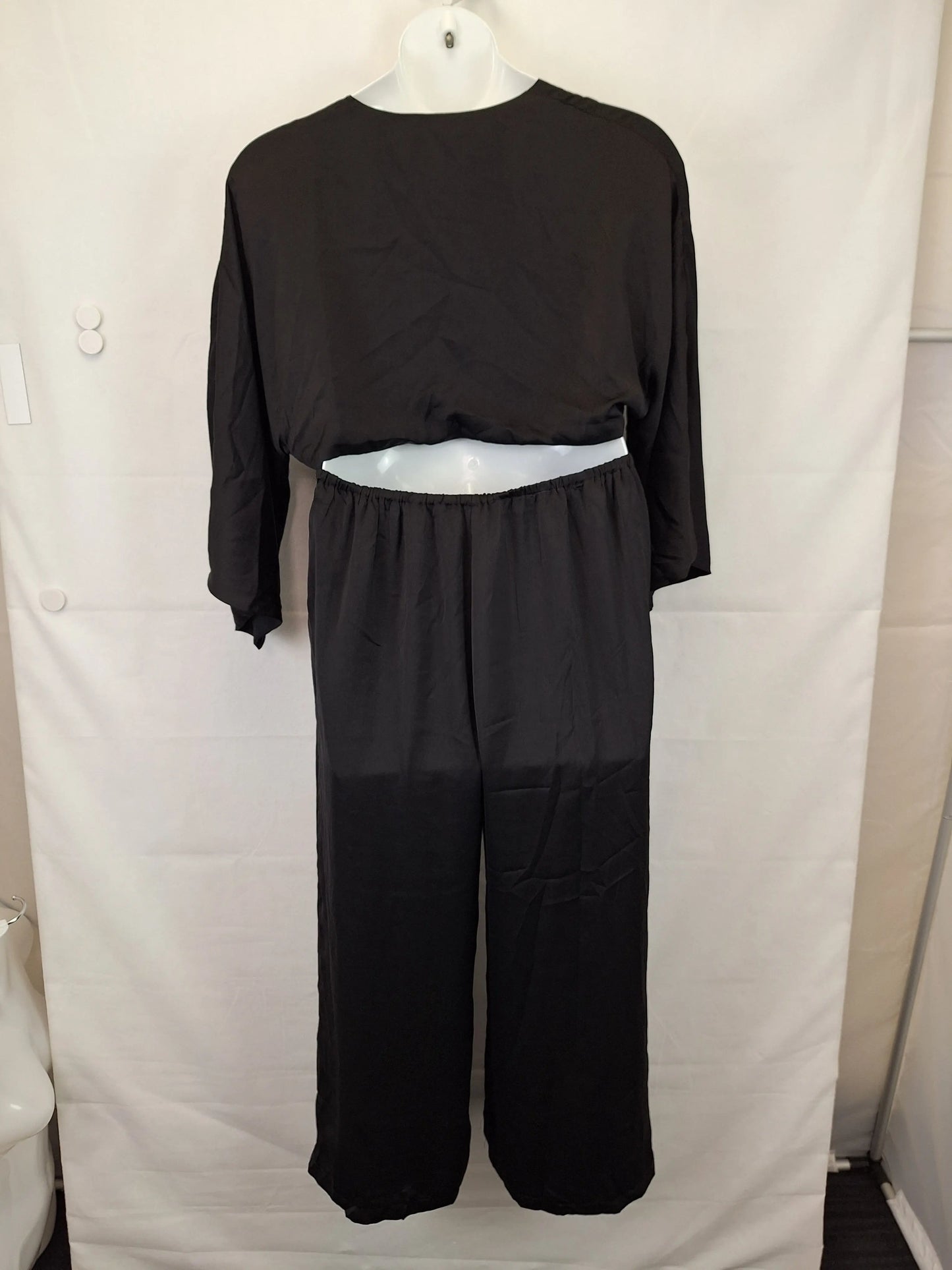SNDYS Wrap Front Cut Out Jumpsuit Size 12 by SwapUp-Online Second Hand Store-Online Thrift Store