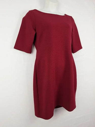 SPURR Burgundy Classic Stretch Business Midi Dress Size 18 by SwapUp-Online Second Hand Store-Online Thrift Store