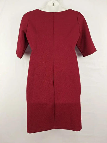 SPURR Burgundy Classic Stretch Business Midi Dress Size 18 by SwapUp-Online Second Hand Store-Online Thrift Store