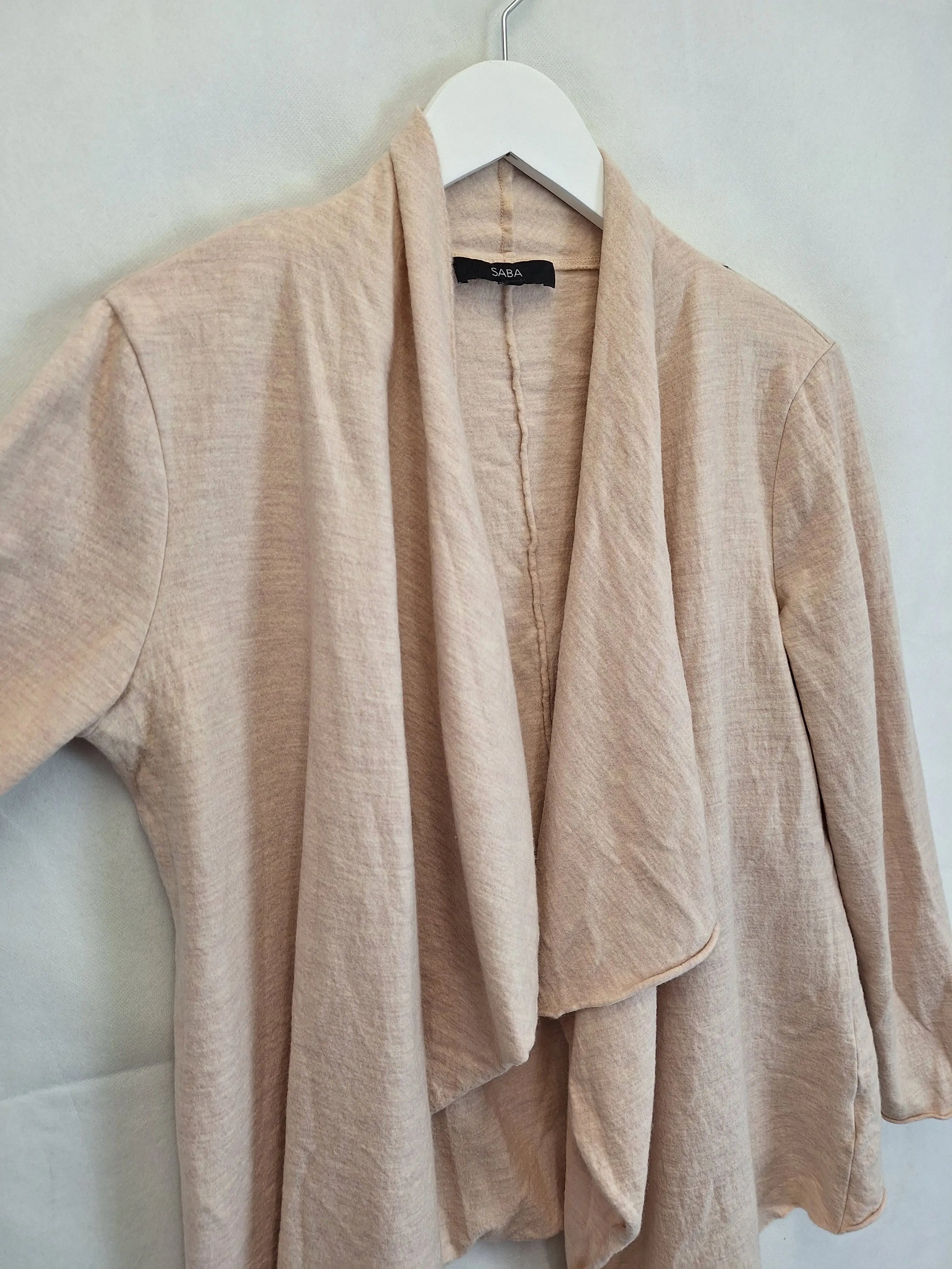 Saba Blush Soft Waterfall Cardigan Size L by SwapUp-Online Second Hand Store-Online Thrift Store