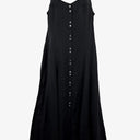 Saba Button Front Black Midi Dress Size 10 by SwapUp-Online Second Hand Store-Online Thrift Store